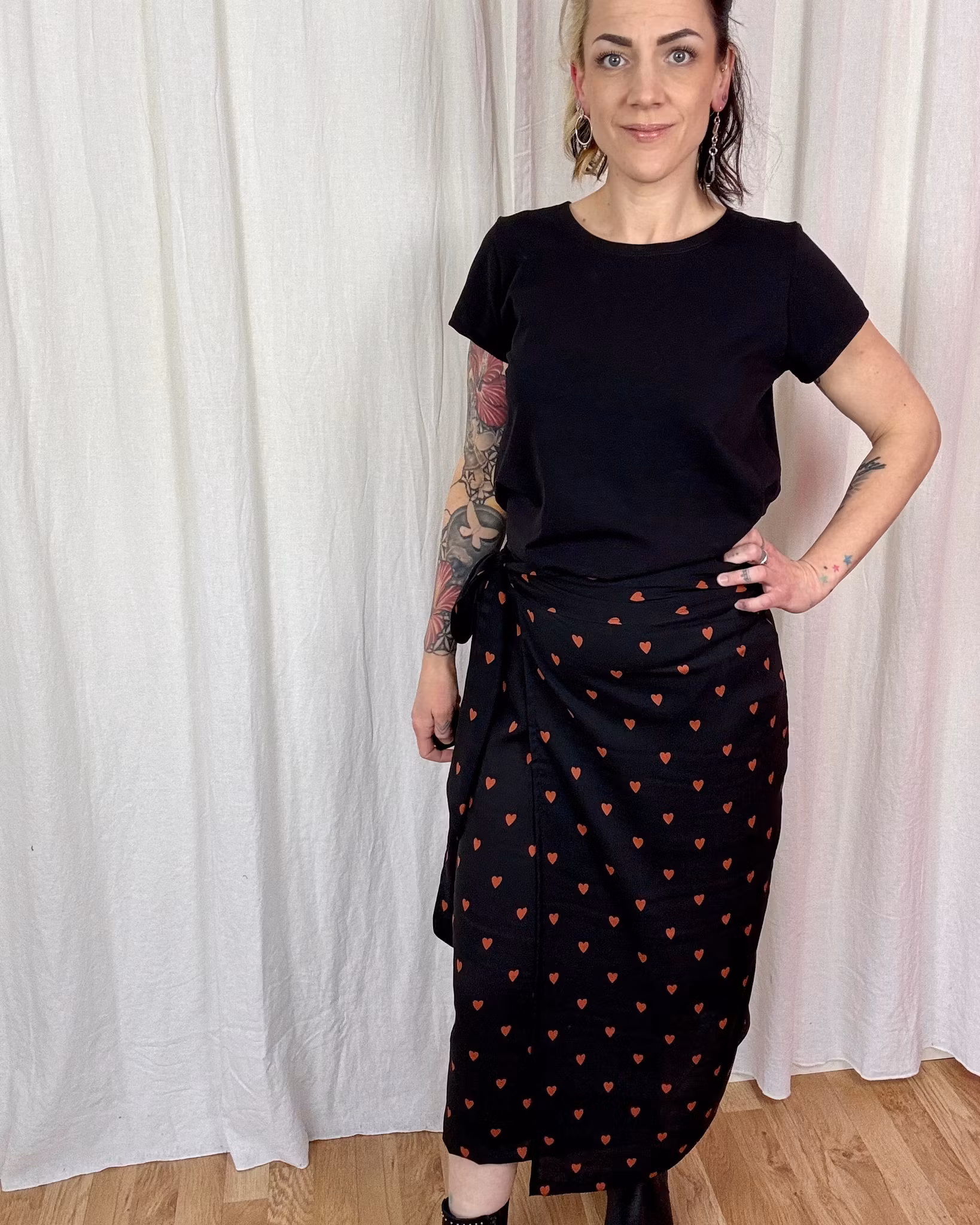 Green Delight Wrap skirt