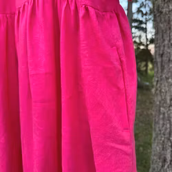 Linen / Viskos dress - Valfritt tyg
