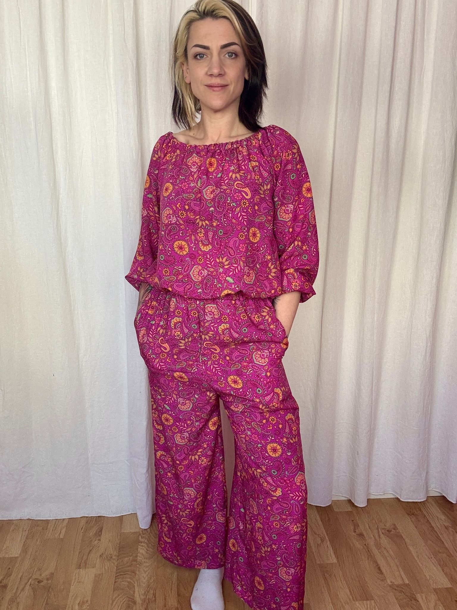 All in one suit Viskos  - Enfärgad - Olika färger!