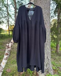 Puffy sleeve dress Valfritt tyg