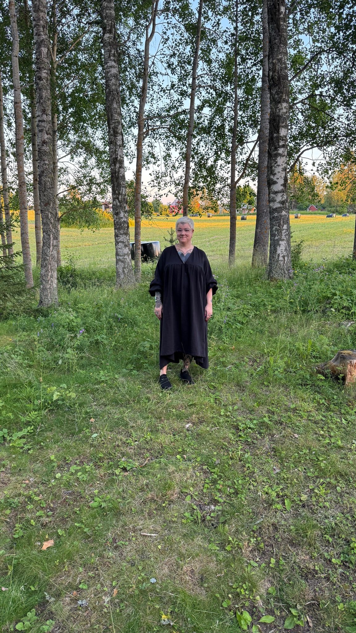 Puffy sleeve dress Valfritt tyg