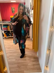Orange Ink Jersey kimono