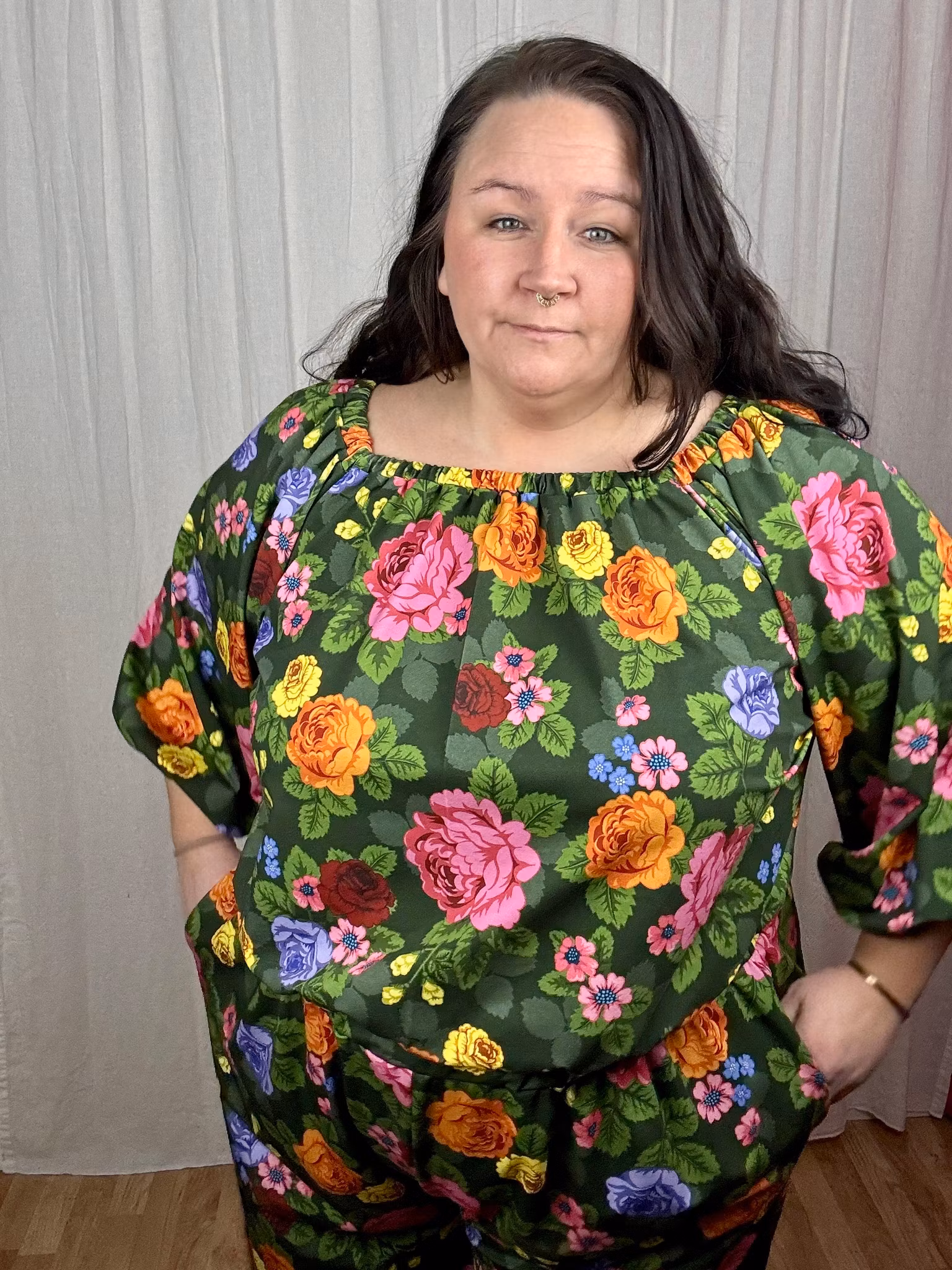 Embroidery All in one suit