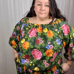 Embroidery All in one suit