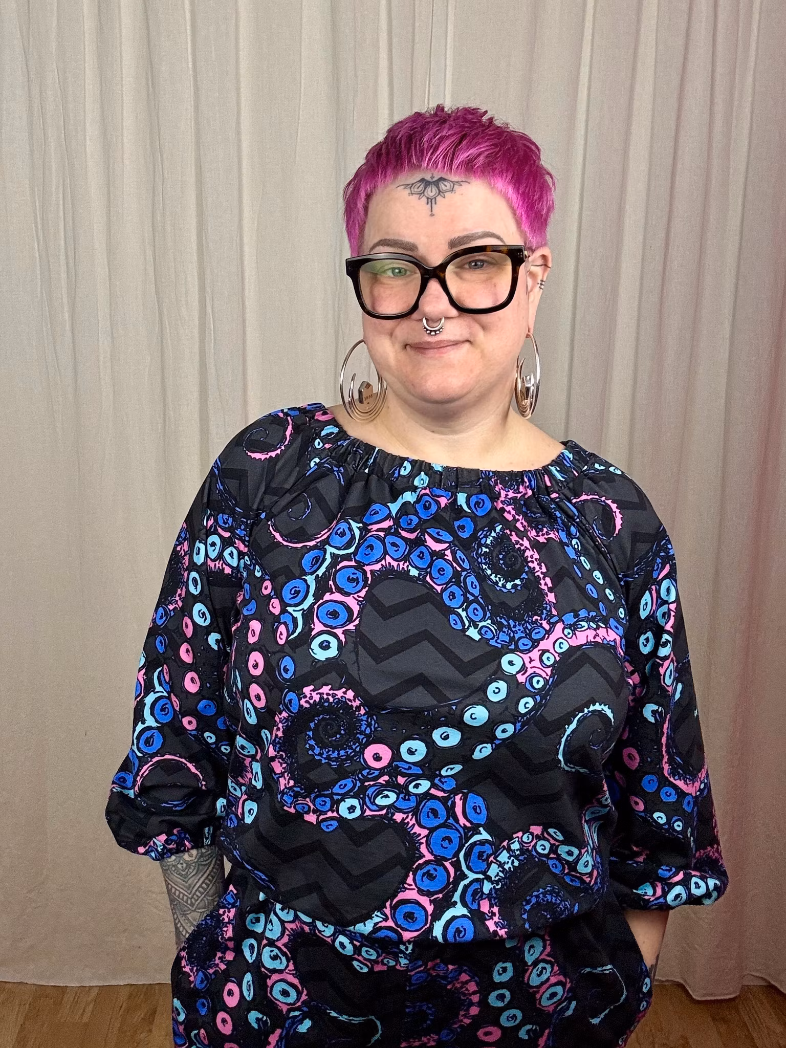 Embroidery All in one suit