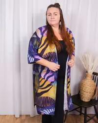 Embroidery Kaftan med slitsar