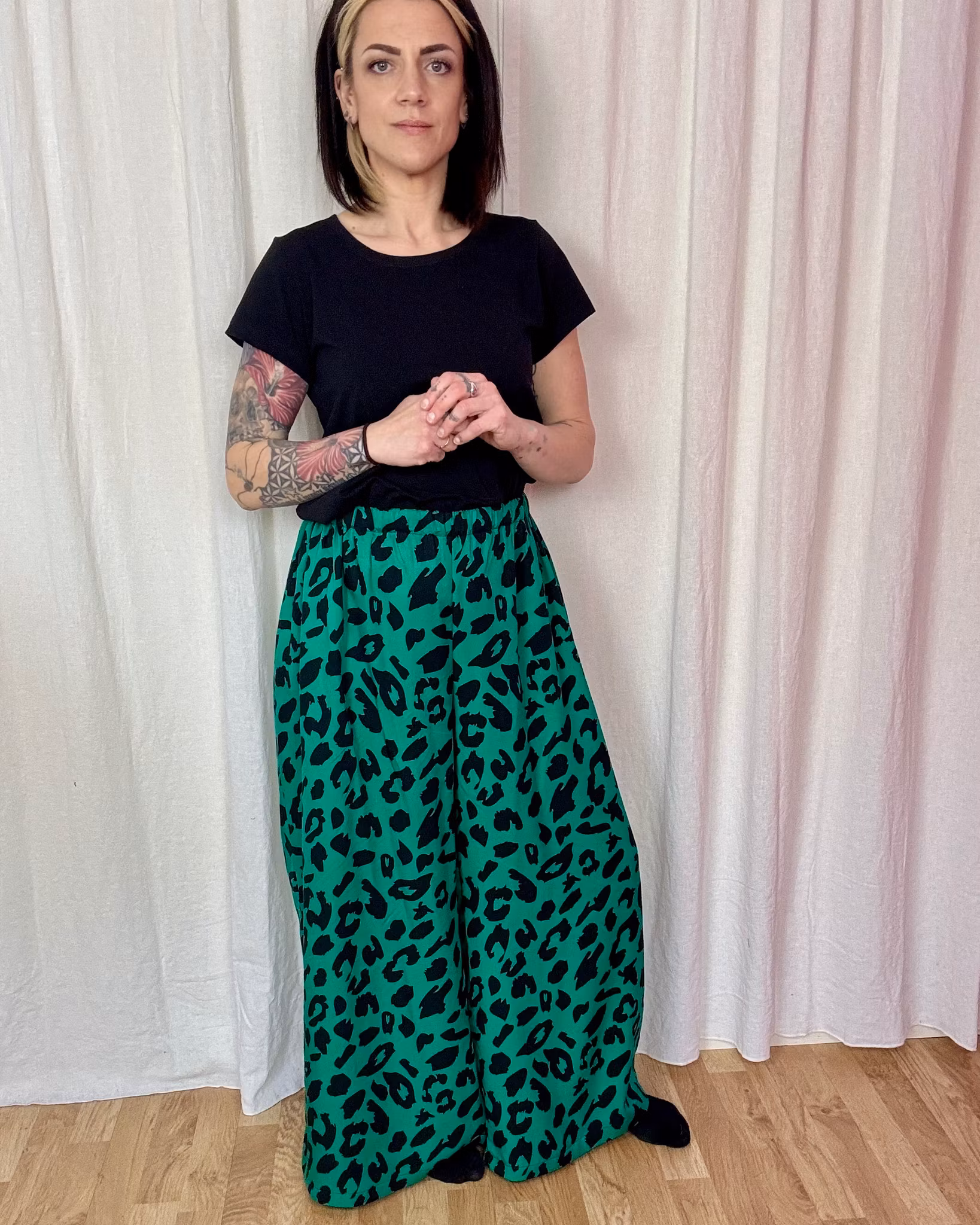 Embroidery Viskosbyxa