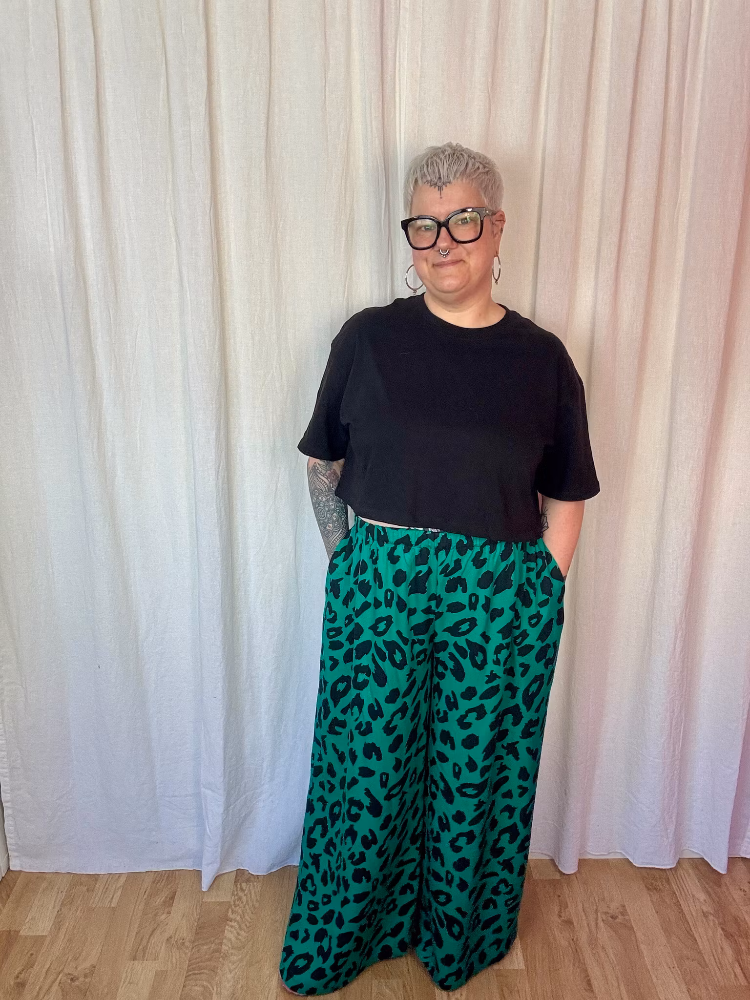 Embroidery Viskosbyxa