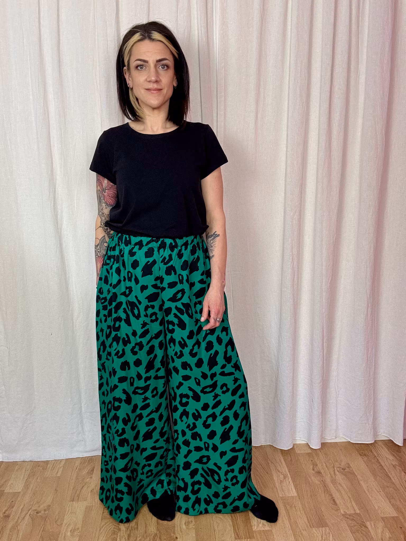 Embroidery Viskosbyxa