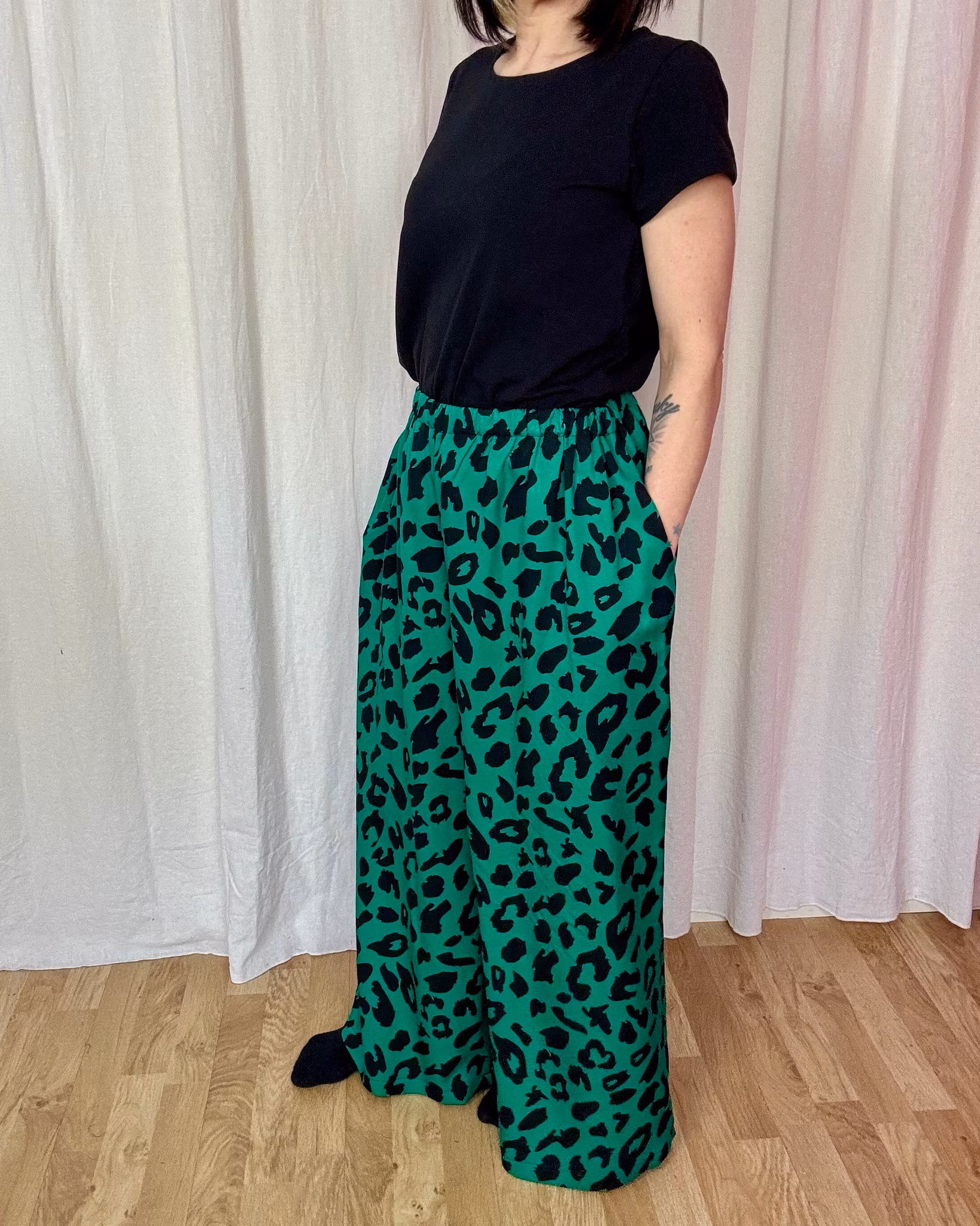 Embroidery Viskosbyxa