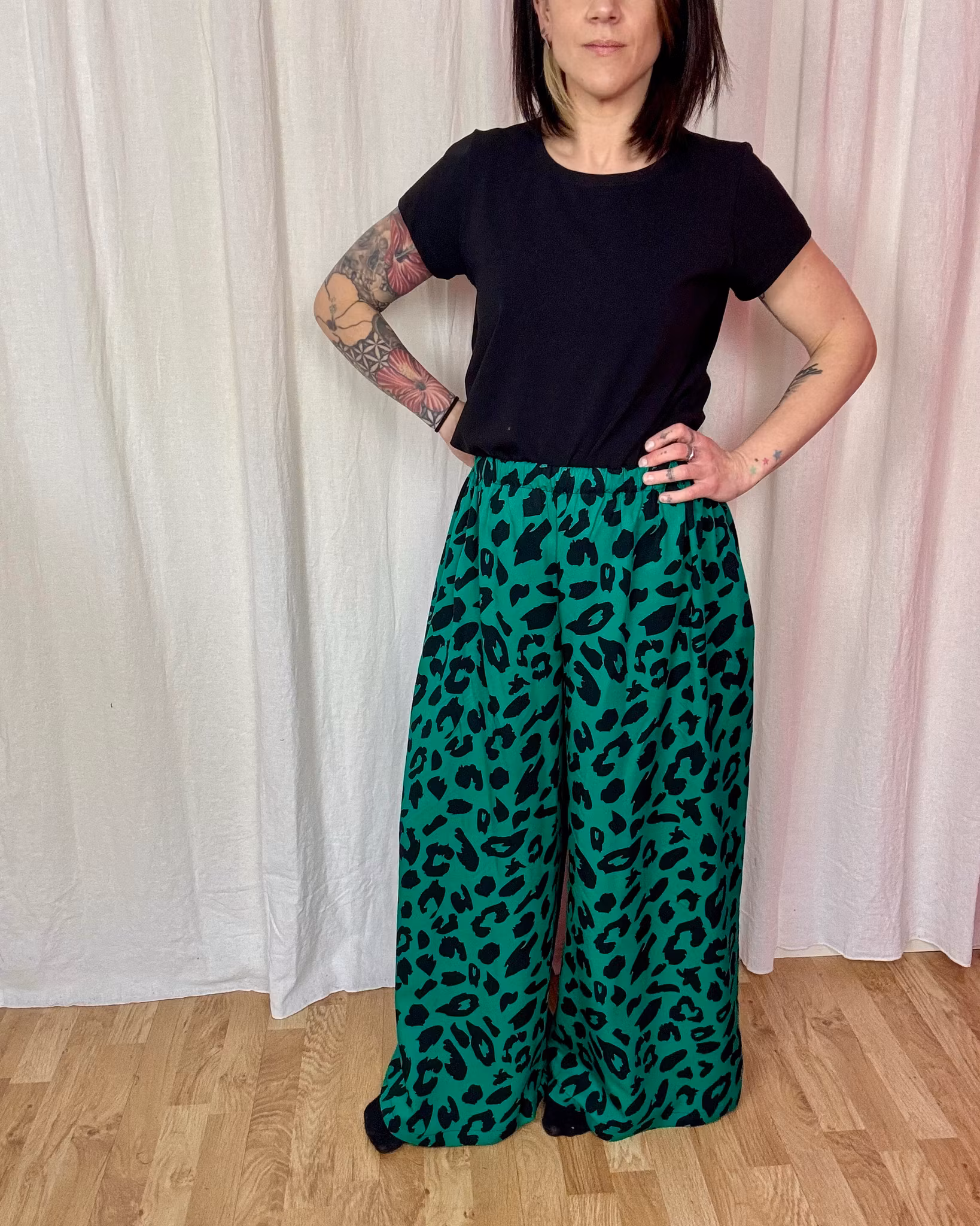 Embroidery Viskosbyxa