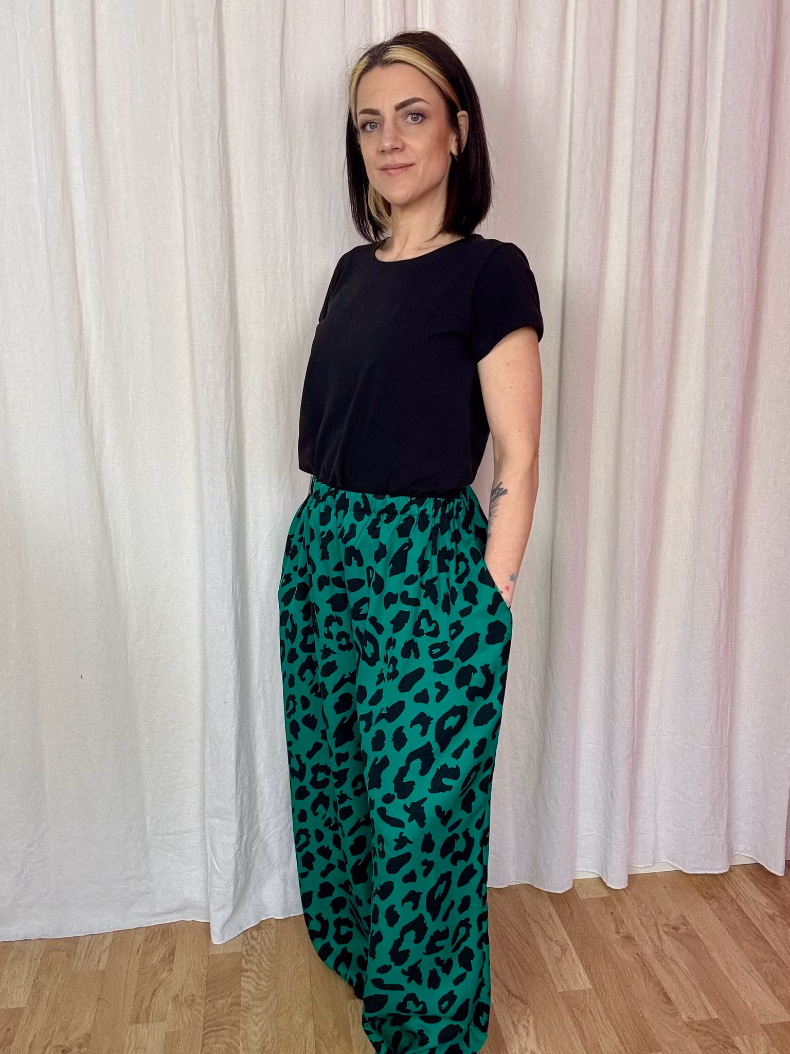 Embroidery Viskosbyxa