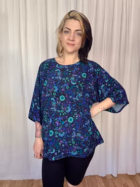 Embroidery Kimono Tee Viskos