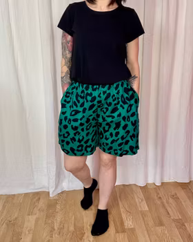 Embroidery Viskos-shorts