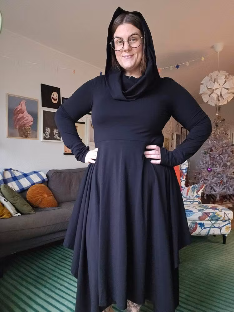 Cozy dress Fluid Teal - Designa din egen klänning