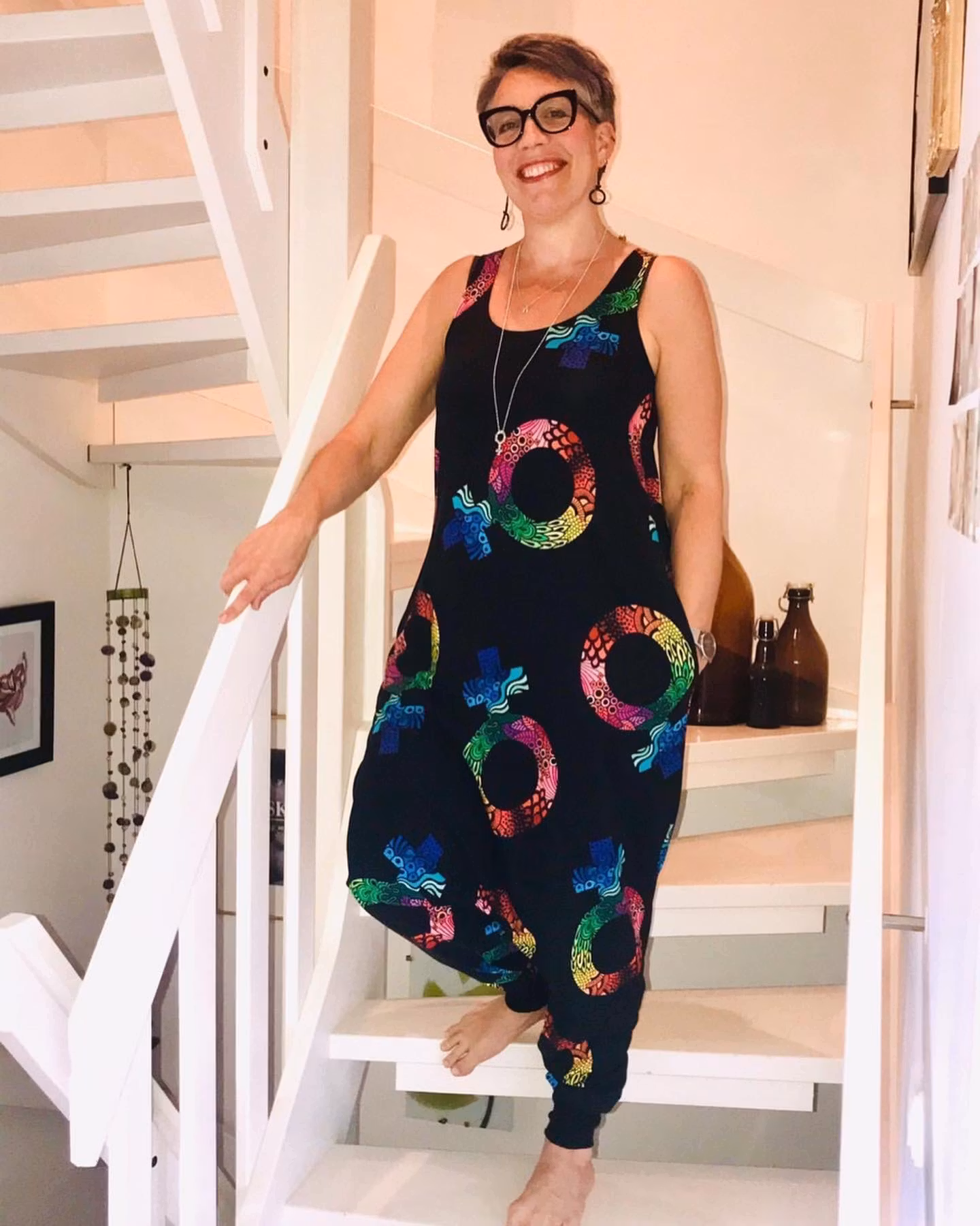 Fluid Teal Jumpsuit (alla ärmlängder)