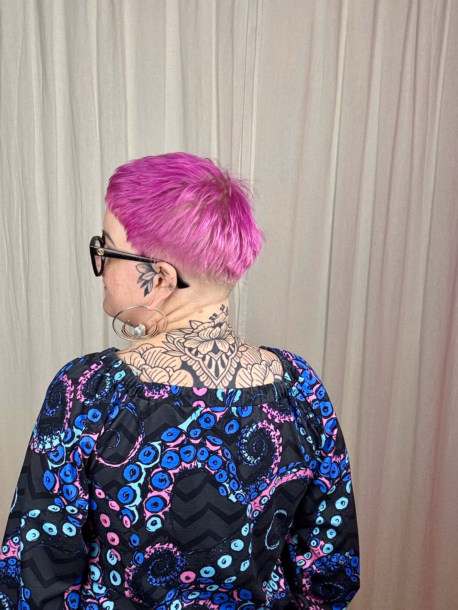 Peony night All in one suit