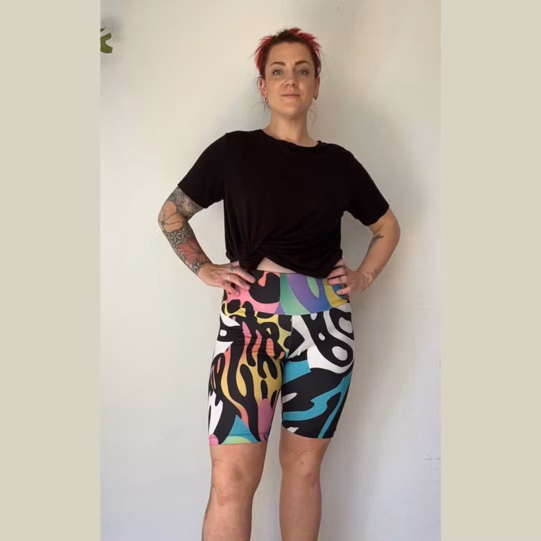 Rainbow forest Cykelbyxa