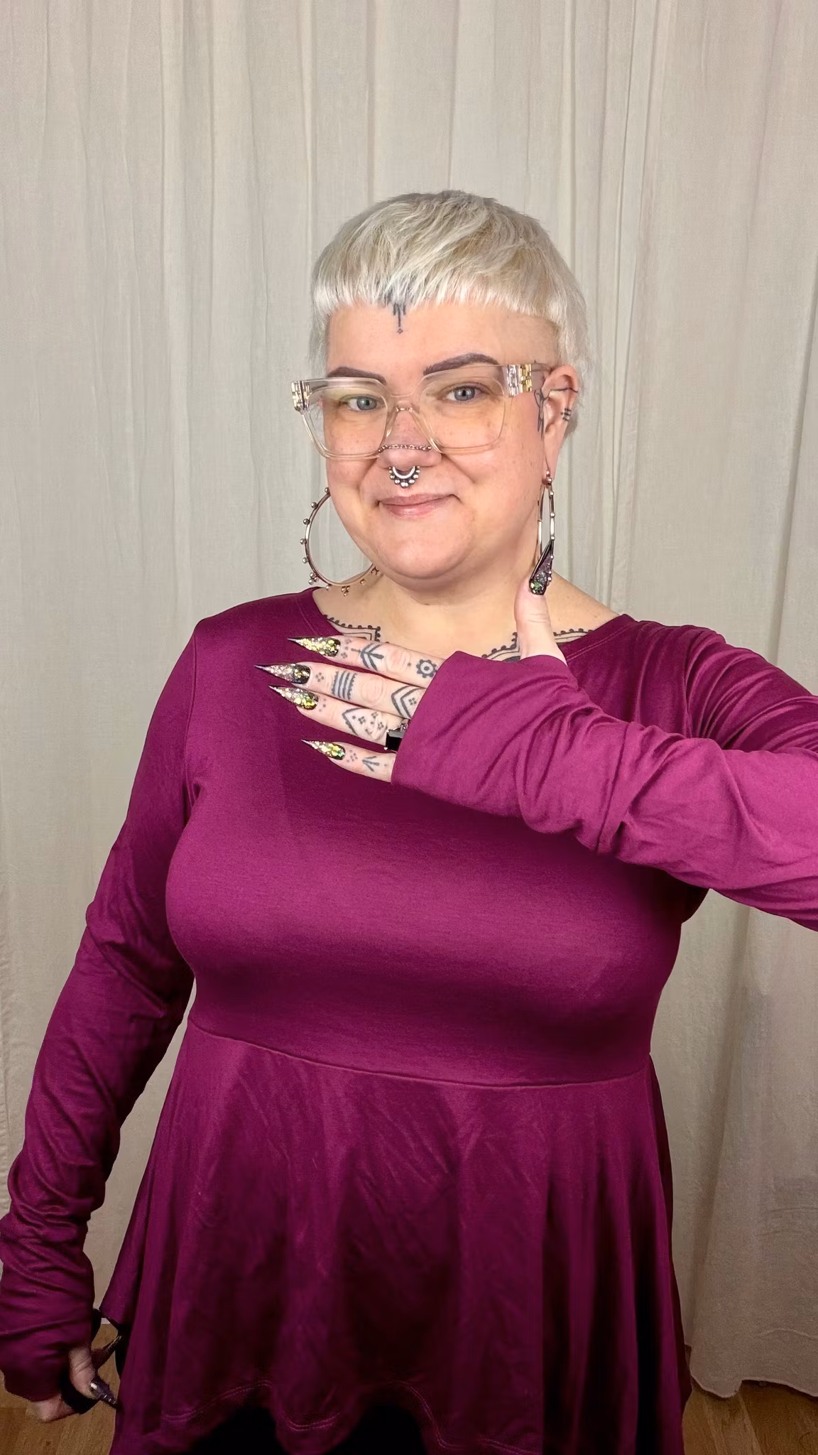 Fluid Teal Peplum Top