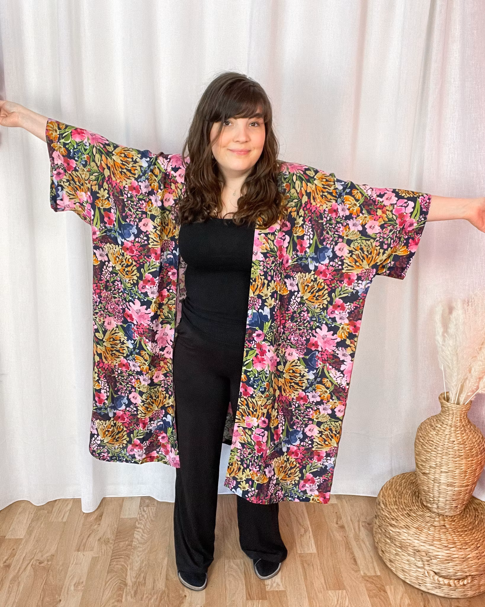 Neon Garden Kimono/Kaftan