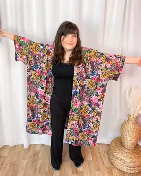 Neon Garden Kimono/Kaftan