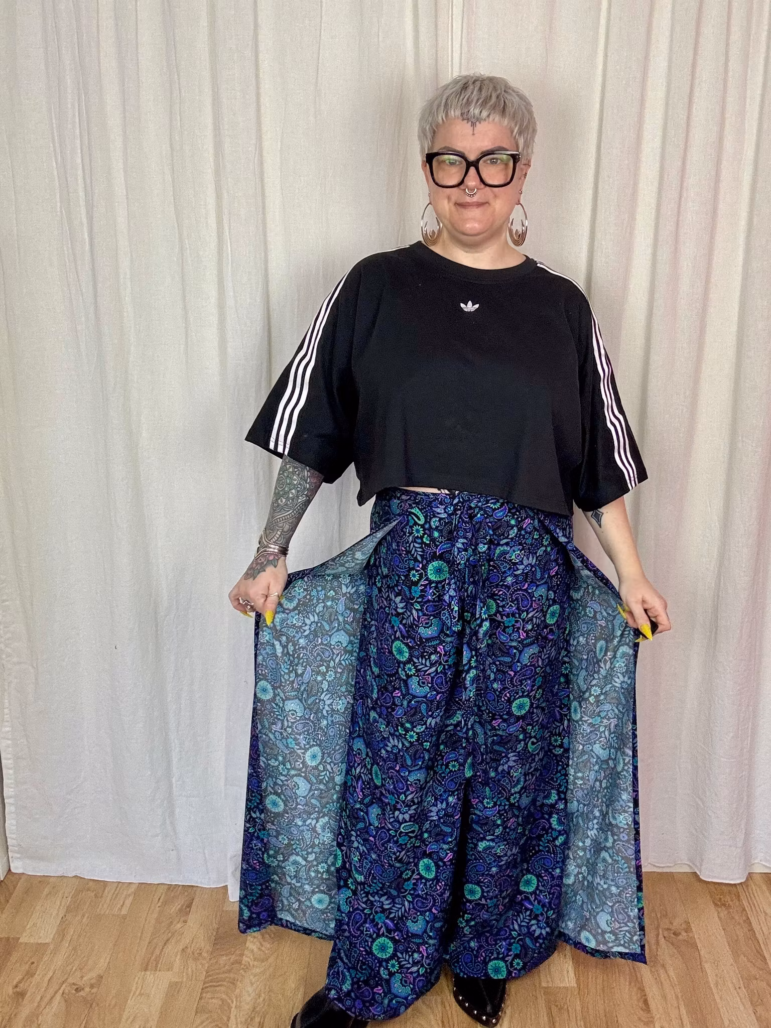 Neon Garden Wrap pants