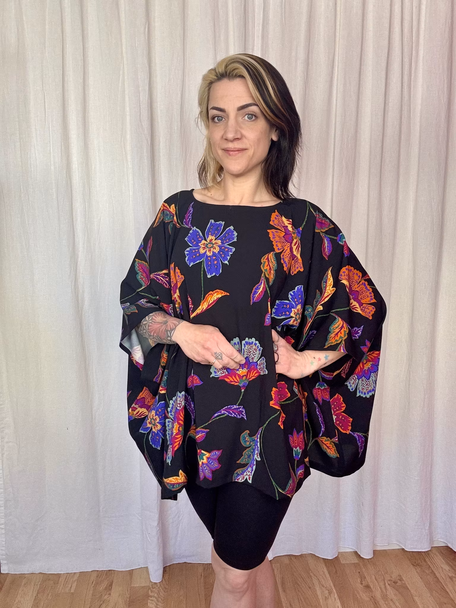Neon Garden Relaxed Top
