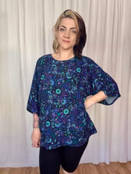 Neon Garden Kimono Tee Viskos