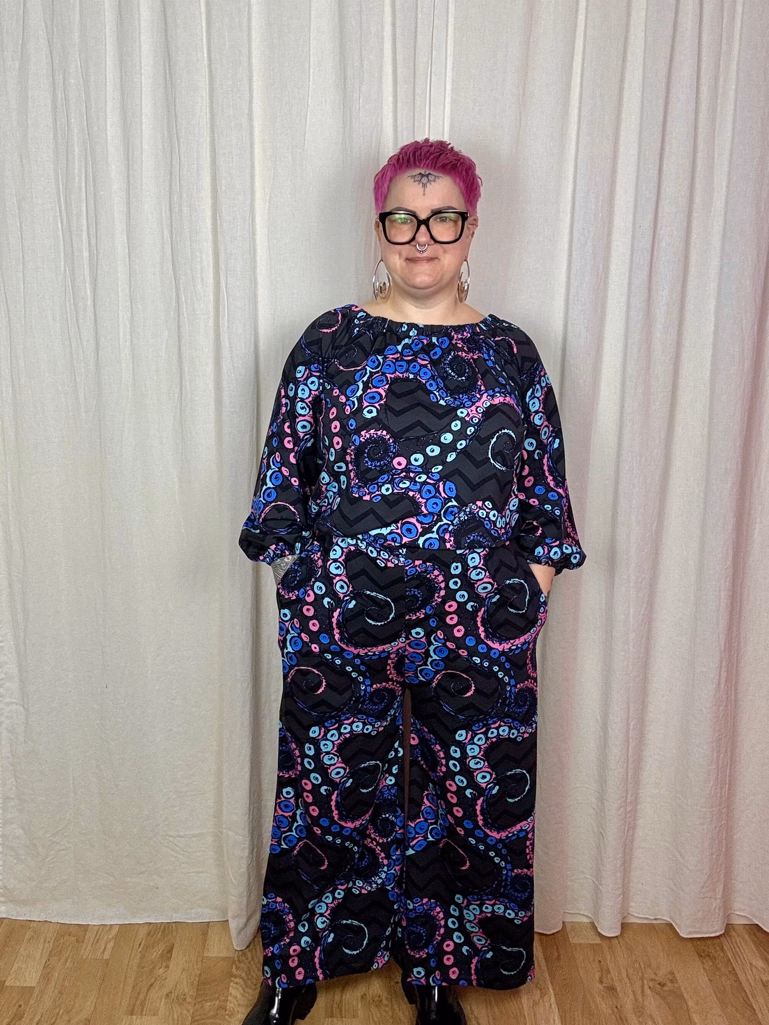 Panter Pink/Orange All in one suit