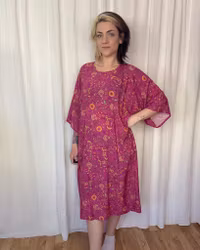 Vibrant leo Kimono Dress Viskos
