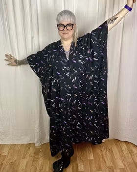 Vibrant leo Nya kaftan dress