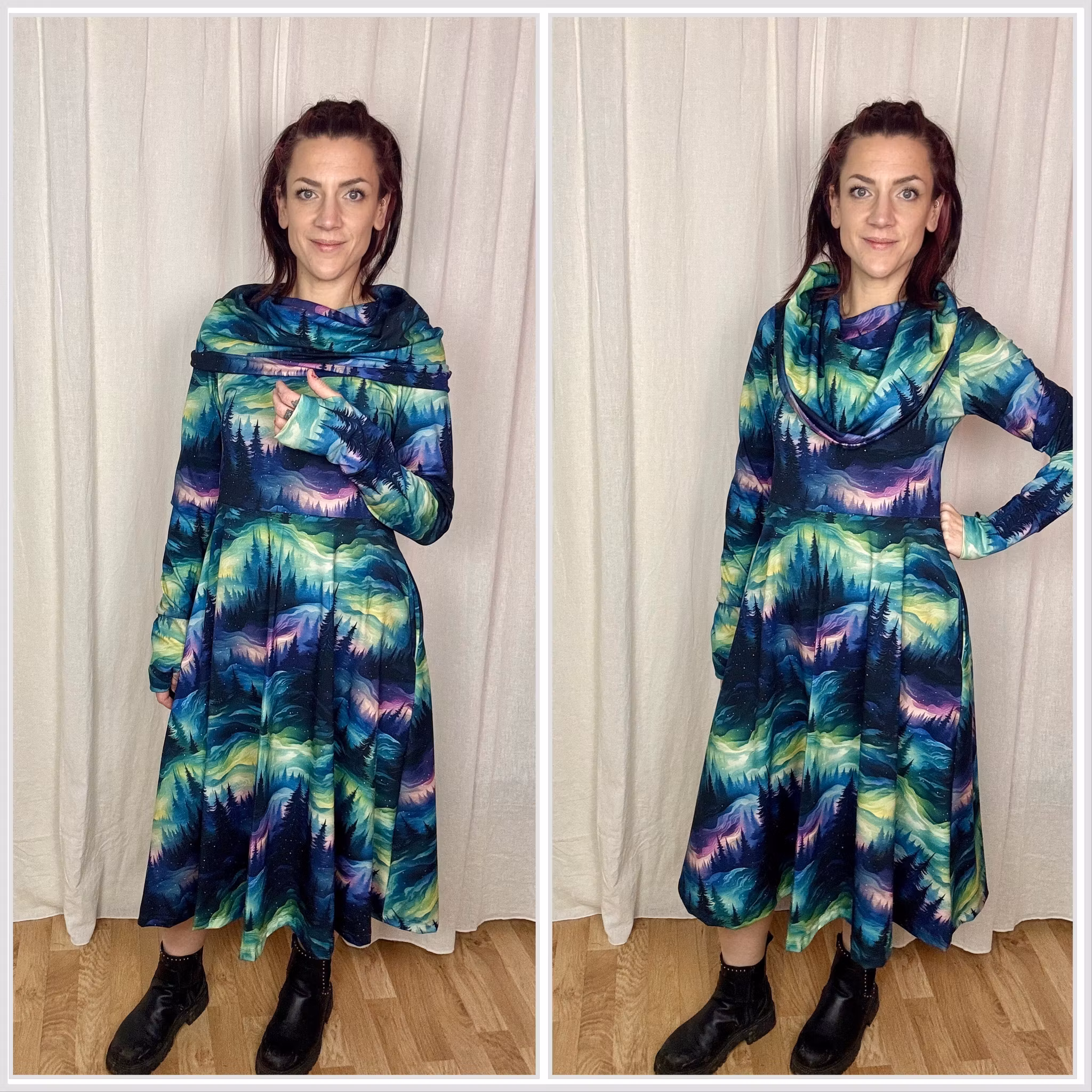 Cozy dress Black Cats - Designa din egen klänning