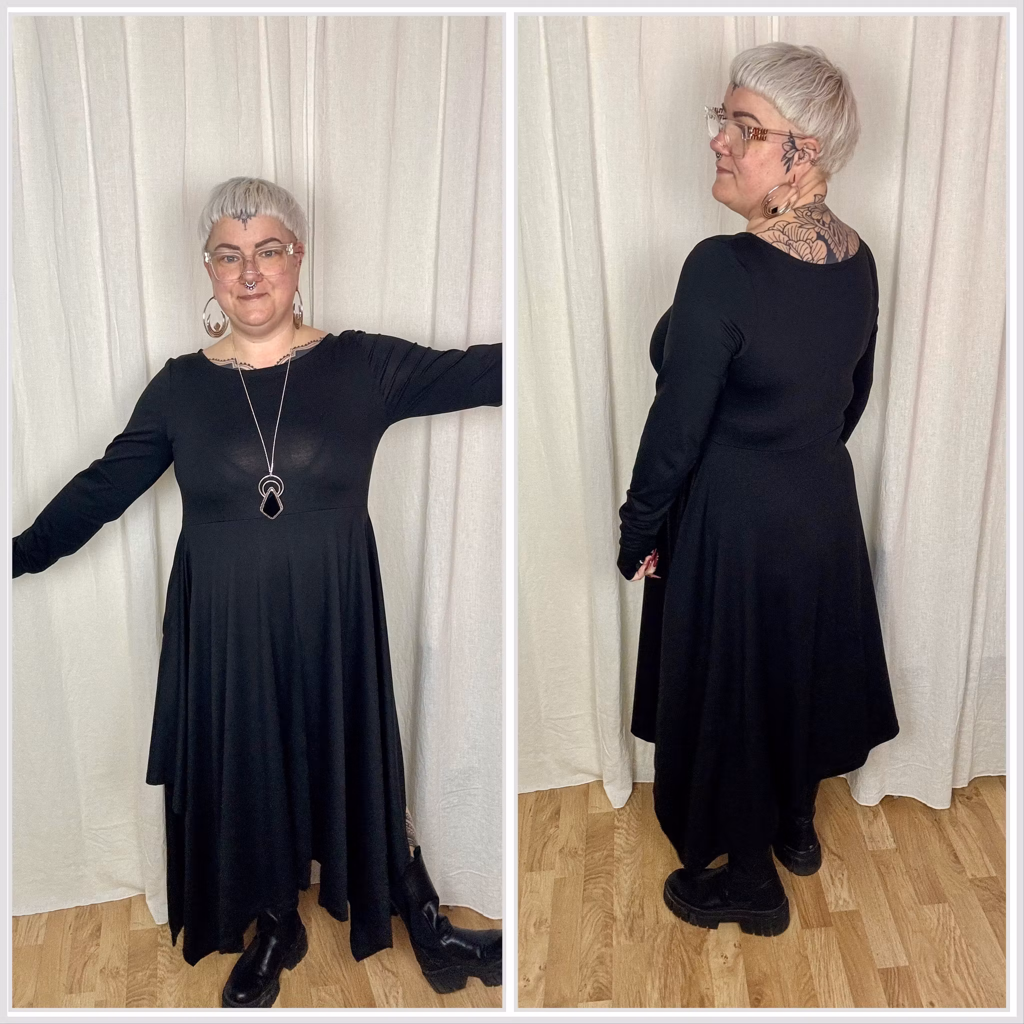 Cozy dress Black Cats - Designa din egen klänning