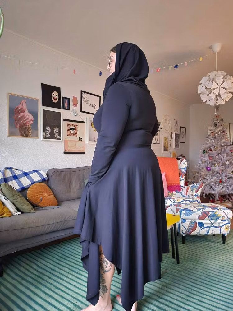 Cozy dress Black Cats - Designa din egen klänning