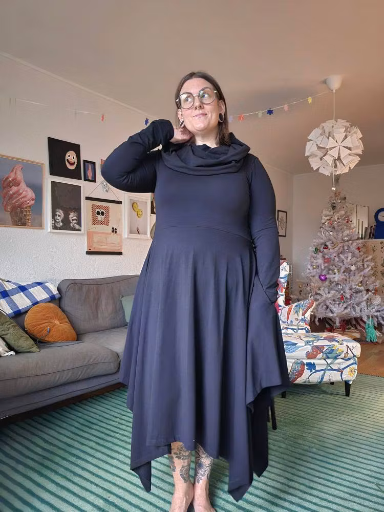 Cozy dress Black Cats - Designa din egen klänning