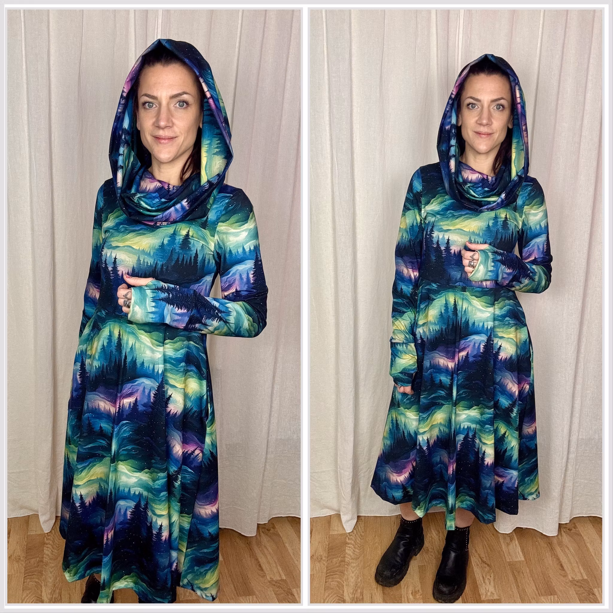 Cozy dress Black Cats - Designa din egen klänning