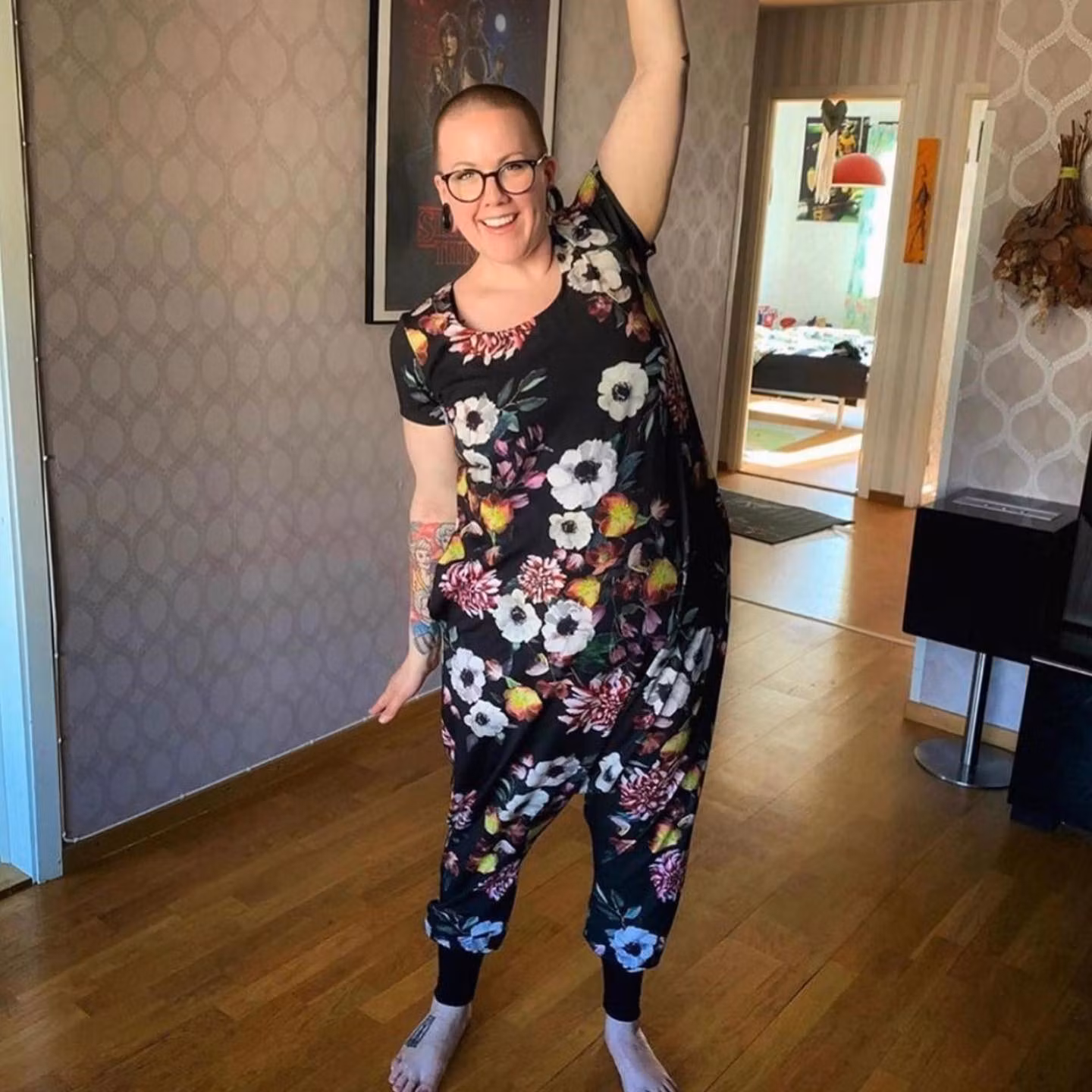 Black Cats Jumpsuit (alla ärmlängder)