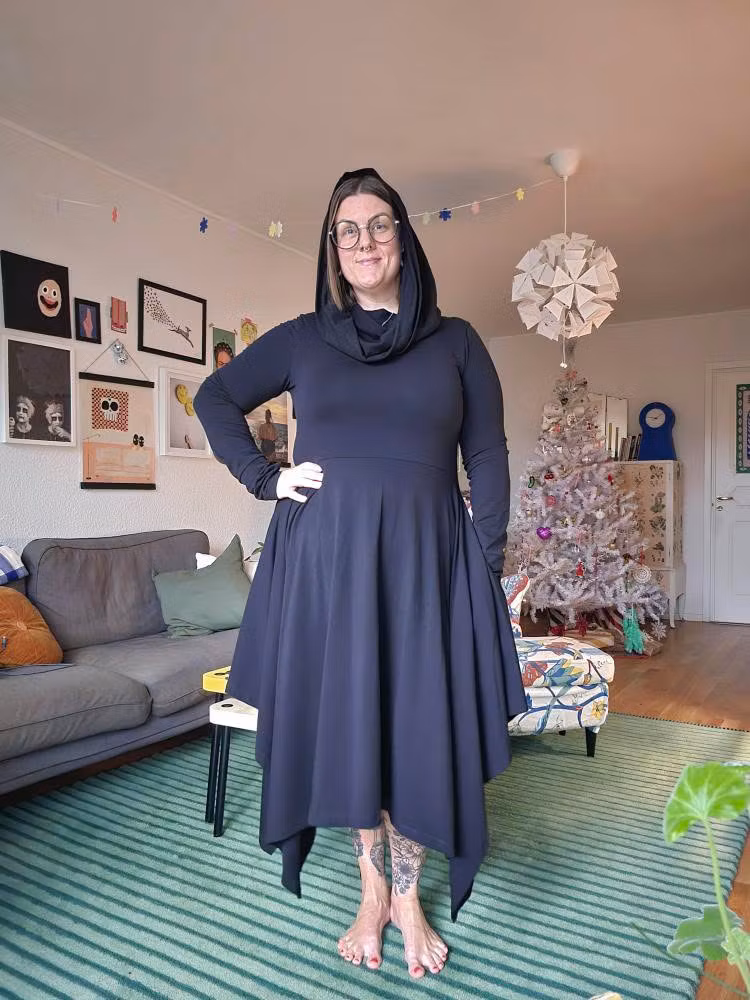 Cozy dress Retro Orange - Designa din egen klänning