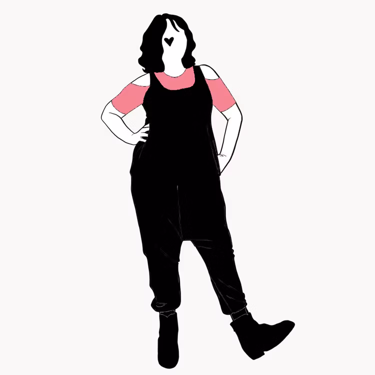 Black harem jumpsuit utan ärm