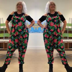 Black harem jumpsuit utan ärm