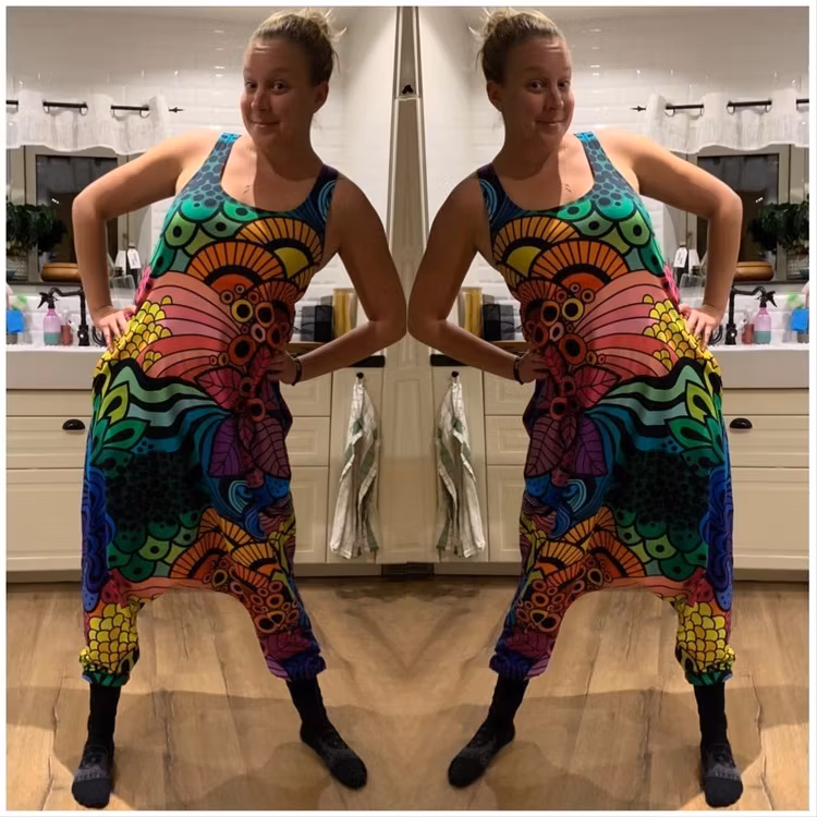 Black harem jumpsuit utan ärm