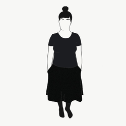 Black Kjol