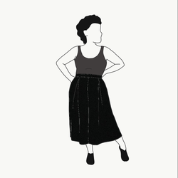 Culottes 3/4 långa Black
