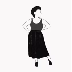 Culottes 3/4 långa Black
