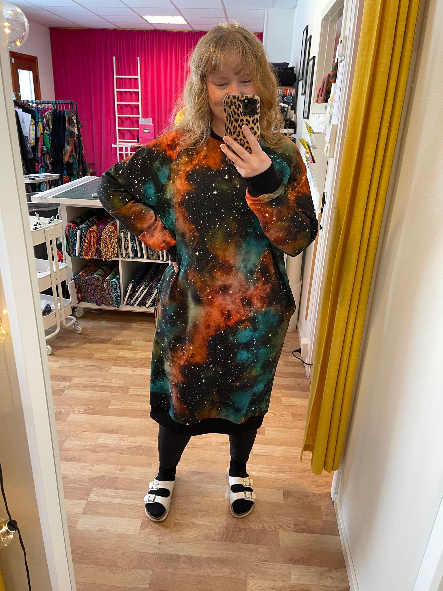 Long Sweatshirt dress valfritt tyg