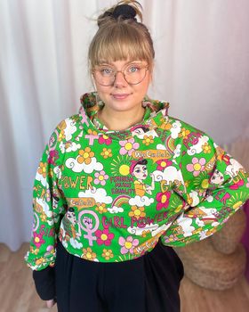 Crop top deluxe i valfritt tyg