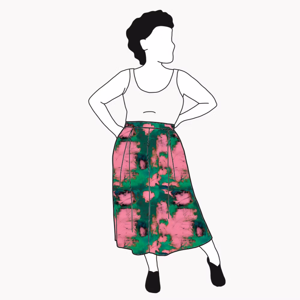 Color wall Culottes 3/4-långa