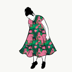 Color wall Groove Dress