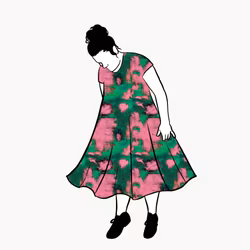 Color wall Groove Dress