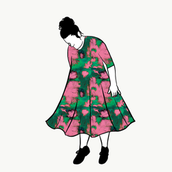 Color wall Groove Dress
